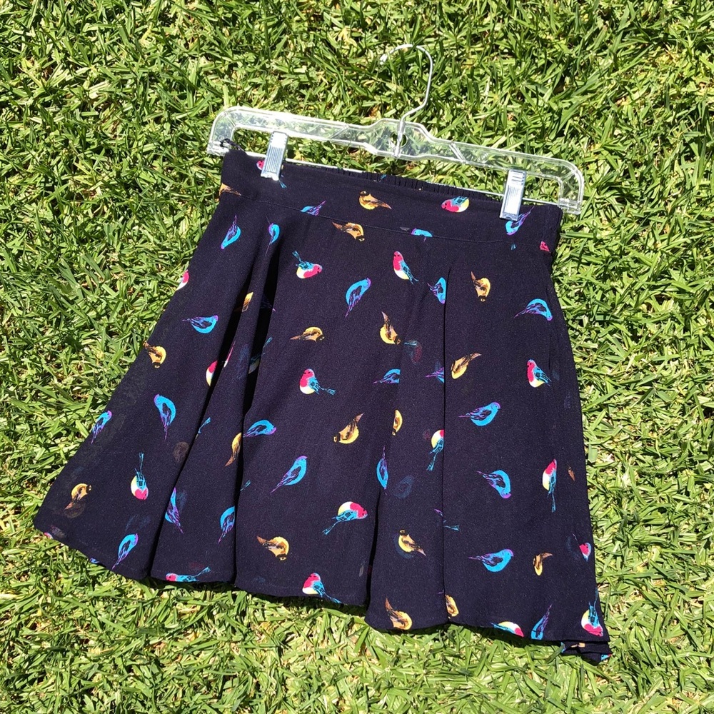Colorful Skirt with Birds